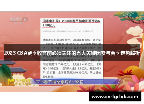 2023 CBA赛季收官前必须关注的五大关键因素与赛季走势解析 2023 CBA赛季收官前必须关注的五大关键因素与赛季走势解析